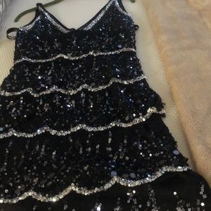 Black Sequin evening dress